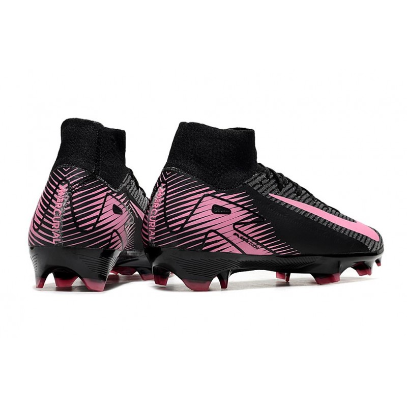 Nike Air Zoom Mercurial Superfly X Elite FG Svart Rosa för Herr 6 Billiga Fotbollsskor Nike Air Zoom Mercurial Superfly X Elite FG Svart Rosa 6
