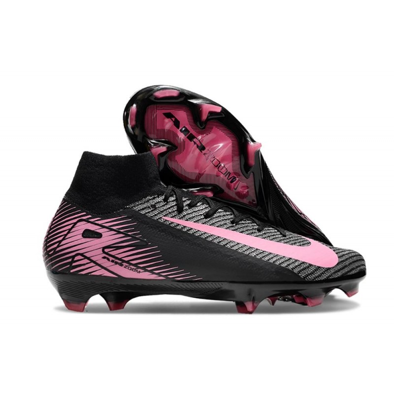 Nike Air Zoom Mercurial Superfly X Elite FG Svart Rosa för Herr 3 Billiga Fotbollsskor Nike Air Zoom Mercurial Superfly X Elite FG Svart Rosa 3