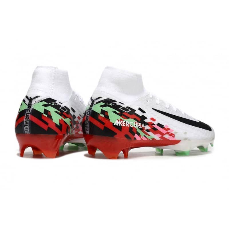 Nike Air Zoom Mercurial Superfly X Elite FG Vit Gul Lila Röd för Herr 6 Billiga Fotbollsskor Nike Air Zoom Mercurial Superfly X Elite FG Vit Gul Lila Röd 6