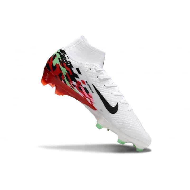 Nike Air Zoom Mercurial Superfly X Elite FG Vit Gul Lila Röd för Herr 9 Billiga Fotbollsskor Nike Air Zoom Mercurial Superfly X Elite FG Vit Gul Lila Röd 9