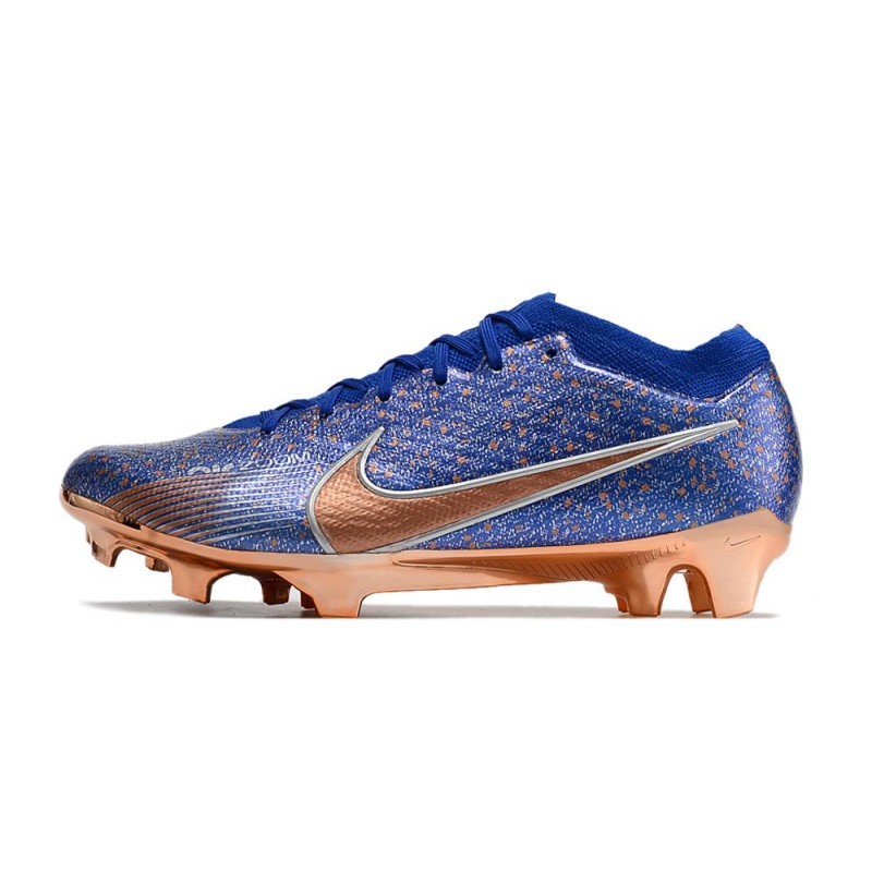 Nike Air Zoom Mercurial Vapor 15 Elite FG Blå Brun för Herr 4 Billiga Fotbollsskor Nike Air Zoom Mercurial Vapor 15 Elite FG Blå Brun 4