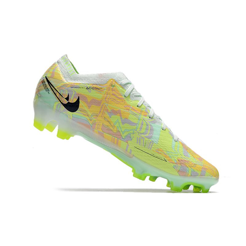 Nike Air Zoom Mercurial Vapor 15 Elite FG Bonded – Grön Blå Orange för Herr 9 Billiga Fotbollsskor Nike Air Zoom Mercurial Vapor 15 Elite FG Bonded – Grön Blå Orange 9