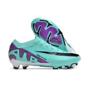 Nike Air Zoom Mercurial Vapor 15 Elite FG Cyan Lila Svart för Herr Billiga Fotbollsskor Nike Air Zoom Mercurial Vapor 15 Elite FG Cyan Lila Svart