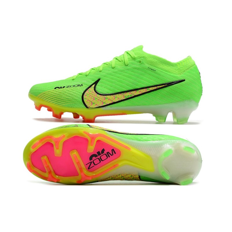 Nike Air Zoom Mercurial Vapor 15 Elite FG Grön Gul för Herr 5 Billiga Fotbollsskor Nike Air Zoom Mercurial Vapor 15 Elite FG Grön Gul 5