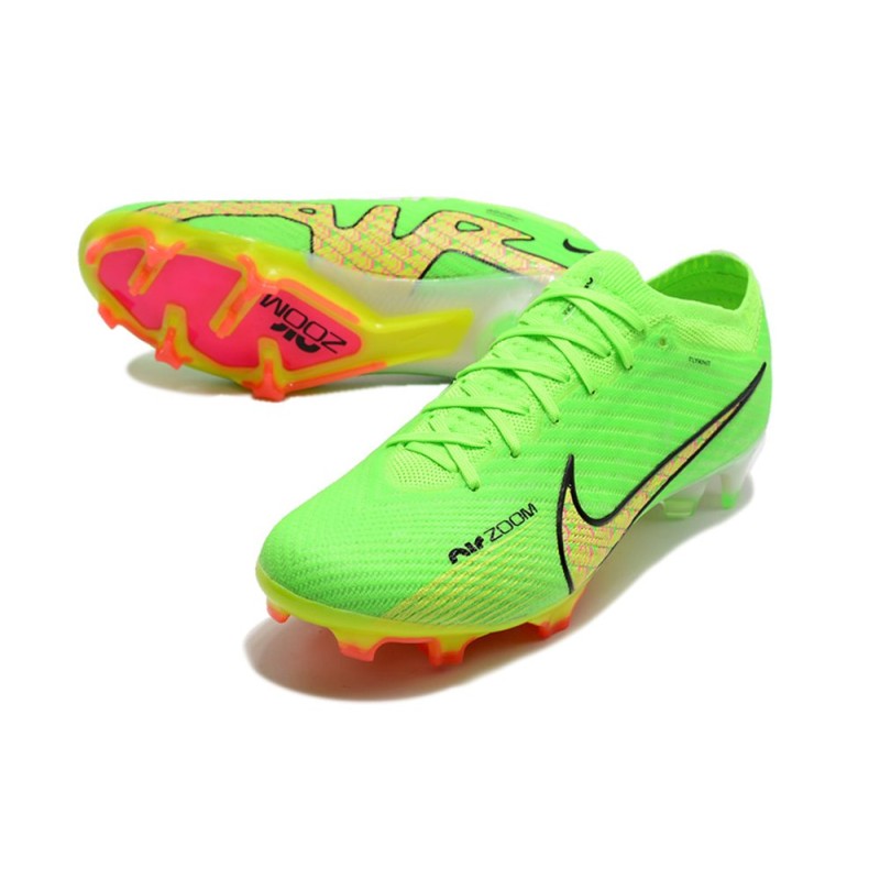 Nike Air Zoom Mercurial Vapor 15 Elite FG Grön Gul för Herr 7 Billiga Fotbollsskor Nike Air Zoom Mercurial Vapor 15 Elite FG Grön Gul 7