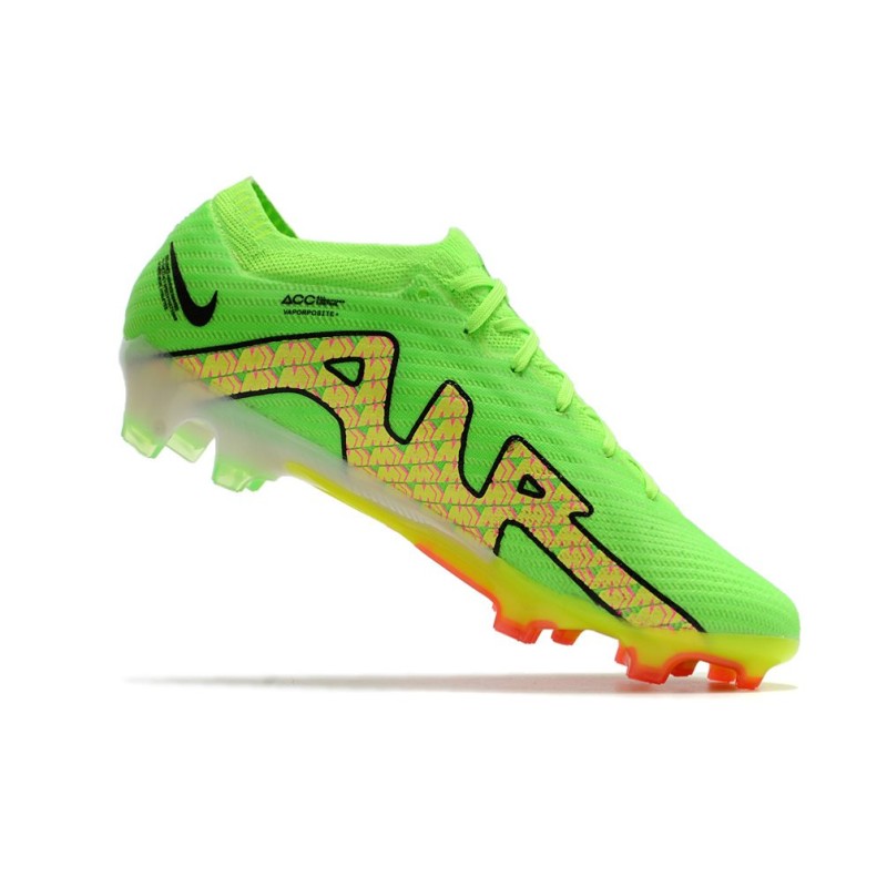Nike Air Zoom Mercurial Vapor 15 Elite FG Grön Gul för Herr 9 Billiga Fotbollsskor Nike Air Zoom Mercurial Vapor 15 Elite FG Grön Gul 9