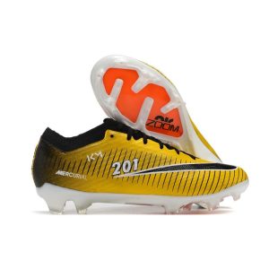 Nike Air Zoom Mercurial Vapor 15 Elite FG Gul Svart för Herr Billiga Fotbollsskor Nike Air Zoom Mercurial Vapor 15 Elite FG Gul Svart