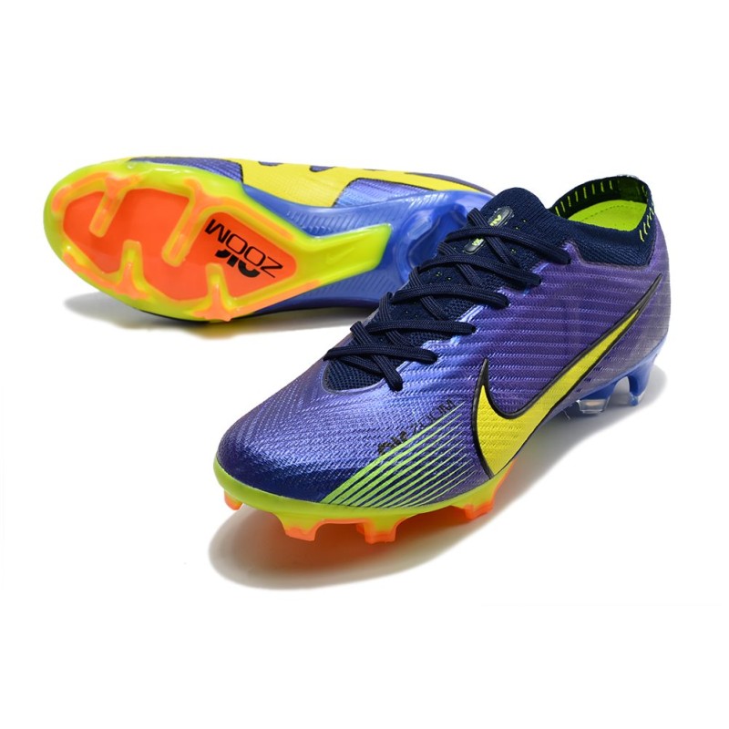 Nike Air Zoom Mercurial Vapor 15 Elite FG Lila Gul för Herr 6 Billiga Fotbollsskor Nike Air Zoom Mercurial Vapor 15 Elite FG Lila Gul 6