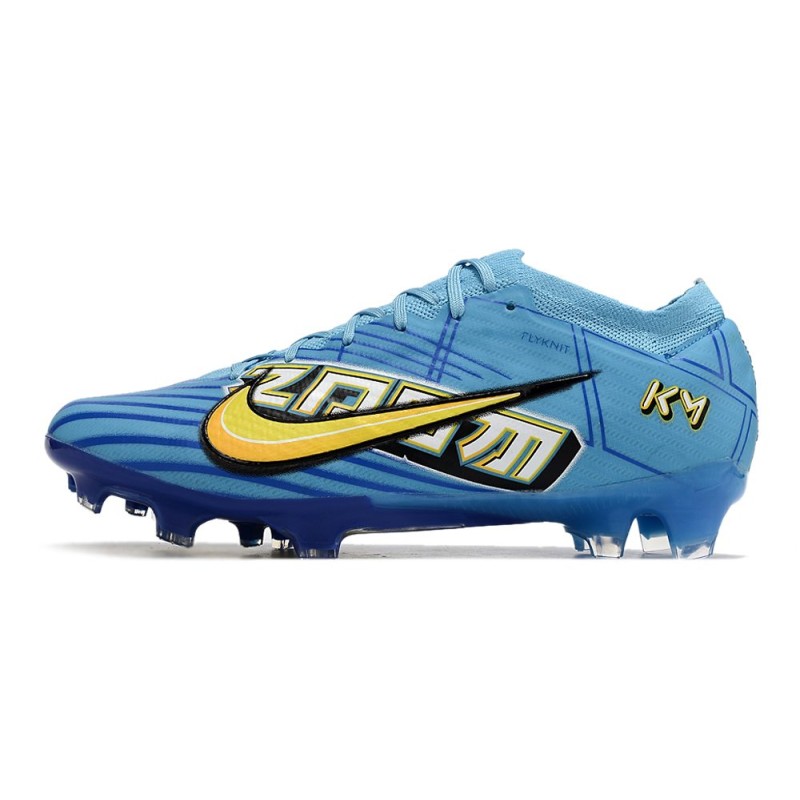Nike Air Zoom Mercurial Vapor 15 Elite FG Mbappé Personal Edition – Blå Vit för Herr 4 Billiga Fotbollsskor Nike Air Zoom Mercurial Vapor 15 Elite FG Mbappé Personal Edition – Blå Vit 4