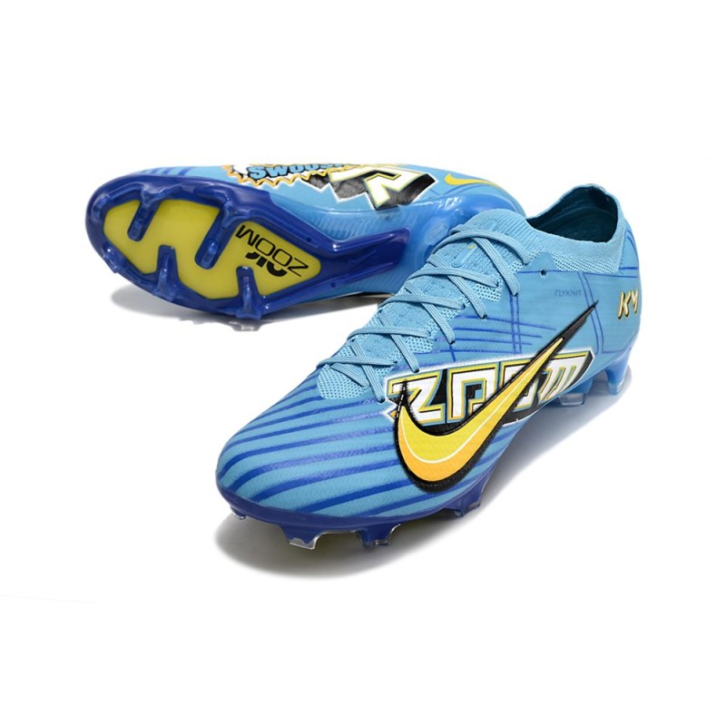 Nike Air Zoom Mercurial Vapor 15 Elite FG Mbappé Personal Edition – Blå Vit för Herr 7 Billiga Fotbollsskor Nike Air Zoom Mercurial Vapor 15 Elite FG Mbappé Personal Edition – Blå Vit 7