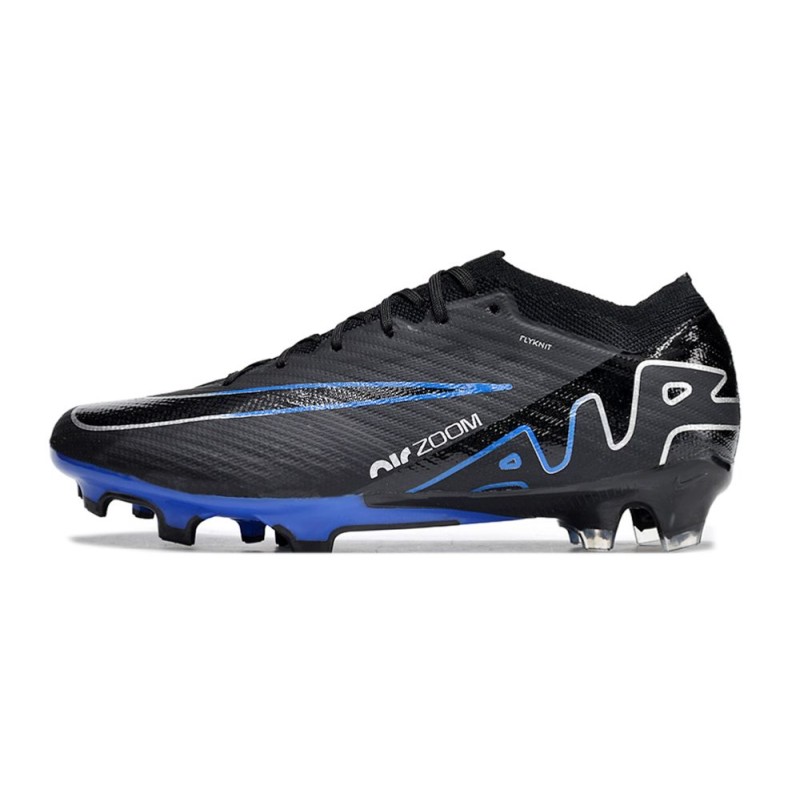 Nike Air Zoom Mercurial Vapor 15 Elite FG Svart Blå för Herr 4 Billiga Fotbollsskor Nike Air Zoom Mercurial Vapor 15 Elite FG Svart Blå 4
