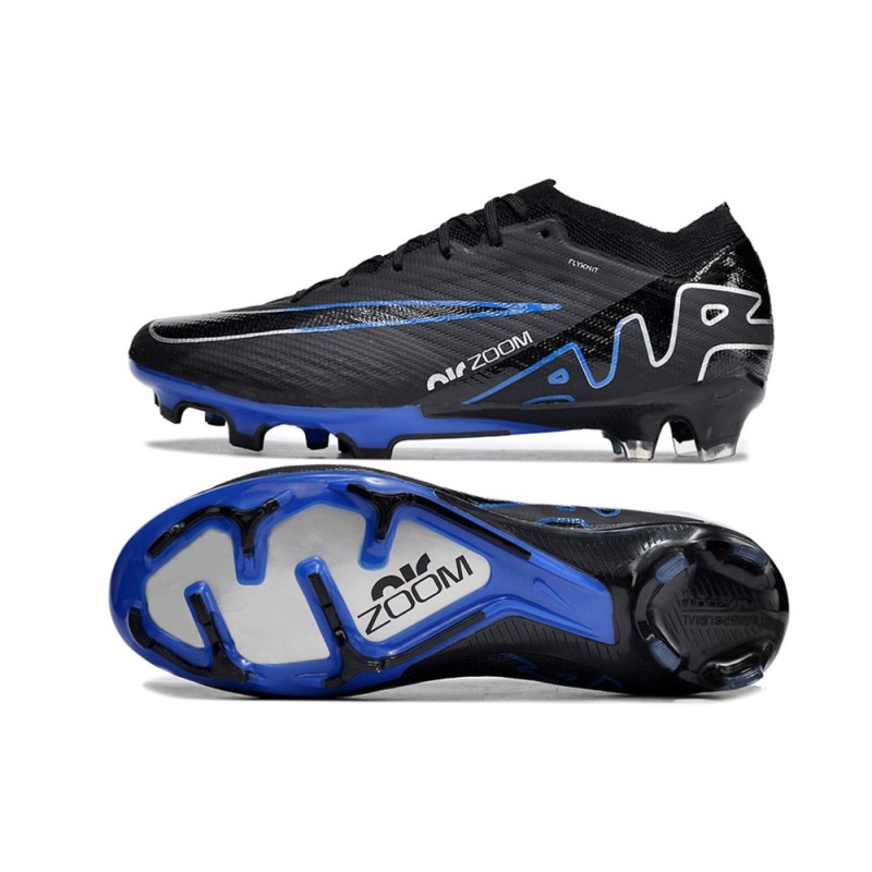 Nike Air Zoom Mercurial Vapor 15 Elite FG Svart Blå för Herr 5 Billiga Fotbollsskor Nike Air Zoom Mercurial Vapor 15 Elite FG Svart Blå 5