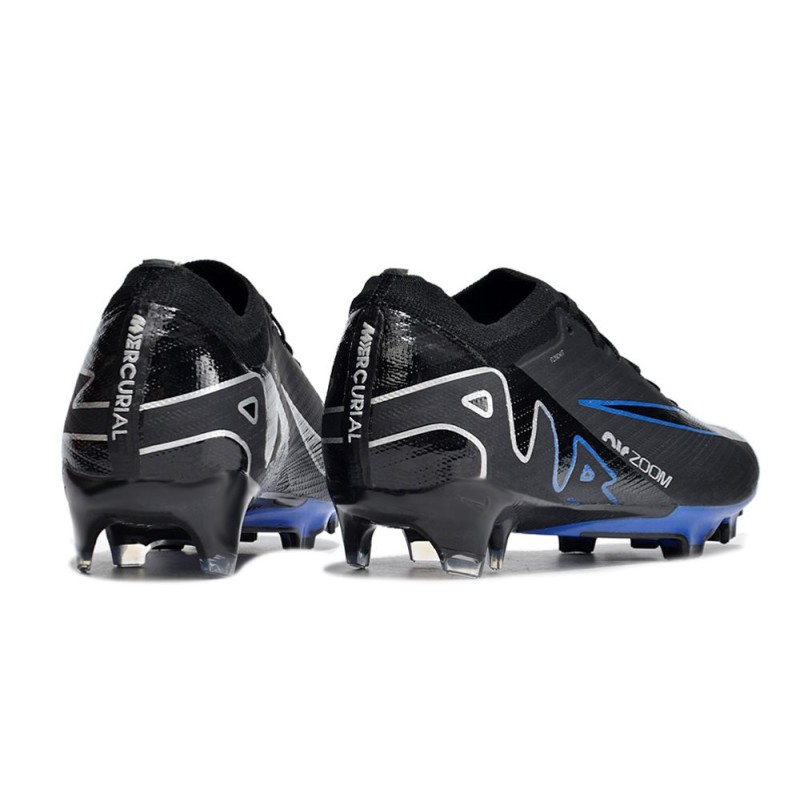 Nike Air Zoom Mercurial Vapor 15 Elite FG Svart Blå för Herr 6 Billiga Fotbollsskor Nike Air Zoom Mercurial Vapor 15 Elite FG Svart Blå 6