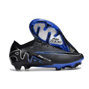 Nike Air Zoom Mercurial Vapor 15 Elite FG Svart Blå för Herr Billiga Fotbollsskor Nike Air Zoom Mercurial Vapor 15 Elite FG Svart Blå