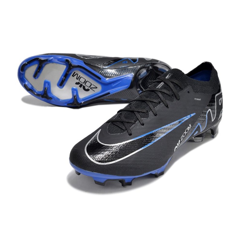 Nike Air Zoom Mercurial Vapor 15 Elite FG Svart Blå för Herr 7 Billiga Fotbollsskor Nike Air Zoom Mercurial Vapor 15 Elite FG Svart Blå 7