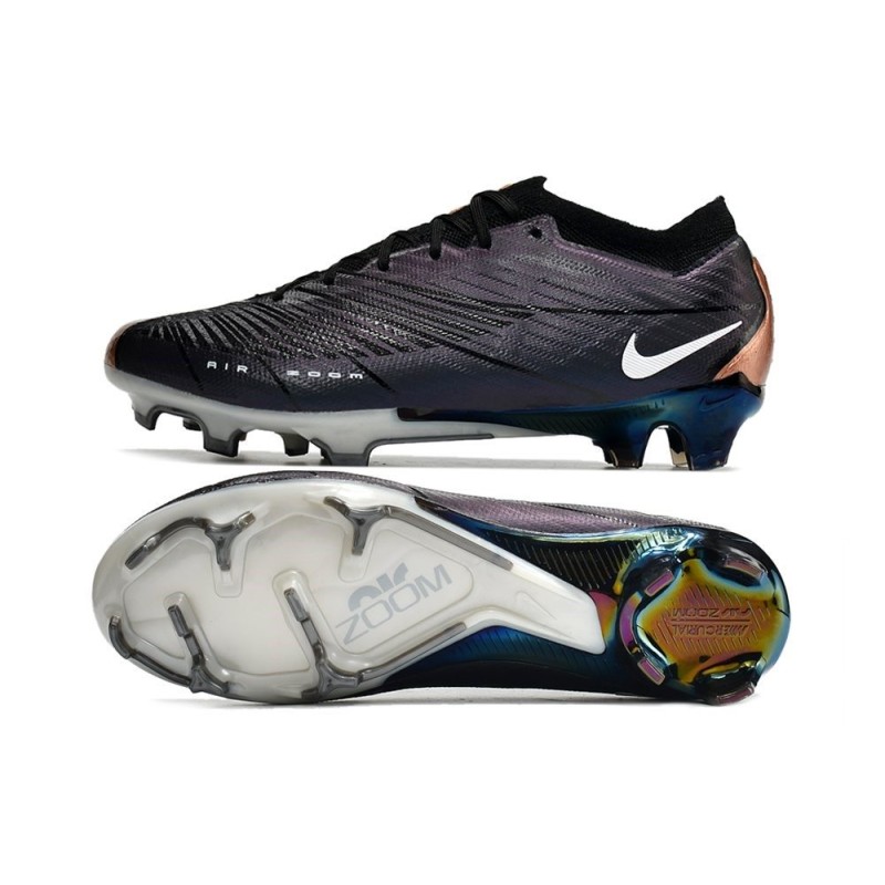 Nike Air Zoom Mercurial Vapor 15 Elite FG Svart Koppar Vit LIMITED EDITION för Herr 5 Billiga Fotbollsskor Nike Air Zoom Mercurial Vapor 15 Elite FG Svart Koppar Vit LIMITED EDITION 5