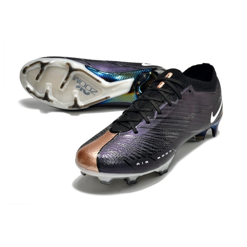 Nike Air Zoom Mercurial Vapor 15 Elite FG Svart Koppar Vit LIMITED EDITION för Herr 7 Billiga Fotbollsskor Nike Air Zoom Mercurial Vapor 15 Elite FG Svart Koppar Vit LIMITED EDITION 7