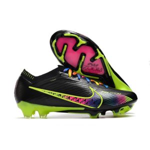 Nike Air Zoom Mercurial Vapor 15 Elite FG Svart Rosa Grön för Herr Billiga Fotbollsskor Nike Air Zoom Mercurial Vapor 15 Elite FG Svart Rosa Grön