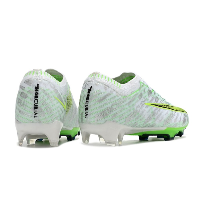 Nike Air Zoom Mercurial Vapor 15 Elite FG Vit Grön för Herr 6 Billiga Fotbollsskor Nike Air Zoom Mercurial Vapor 15 Elite FG Vit Grön 6