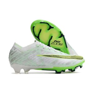 Nike Air Zoom Mercurial Vapor 15 Elite FG Vit Grön för Herr Billiga Fotbollsskor Nike Air Zoom Mercurial Vapor 15 Elite FG Vit Grön