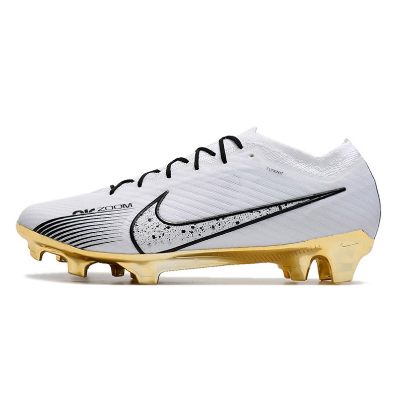 Nike Air Zoom Mercurial Vapor 15 Elite FG Vit Guld för Herr 4 Billiga Fotbollsskor Nike Air Zoom Mercurial Vapor 15 Elite FG Vit Guld 4