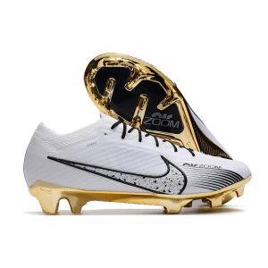 Nike Air Zoom Mercurial Vapor 15 Elite FG Vit Guld för Herr Billiga Fotbollsskor Nike Air Zoom Mercurial Vapor 15 Elite FG Vit Guld