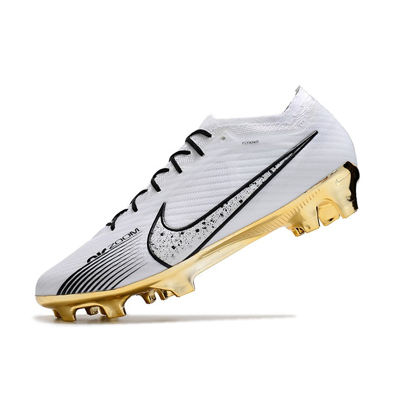 Nike Air Zoom Mercurial Vapor 15 Elite FG Vit Guld för Herr 8 Billiga Fotbollsskor Nike Air Zoom Mercurial Vapor 15 Elite FG Vit Guld 8