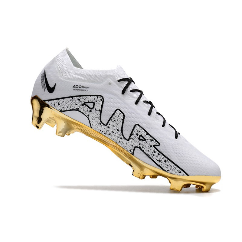 Nike Air Zoom Mercurial Vapor 15 Elite FG Vit Guld för Herr 9 Billiga Fotbollsskor Nike Air Zoom Mercurial Vapor 15 Elite FG Vit Guld 9
