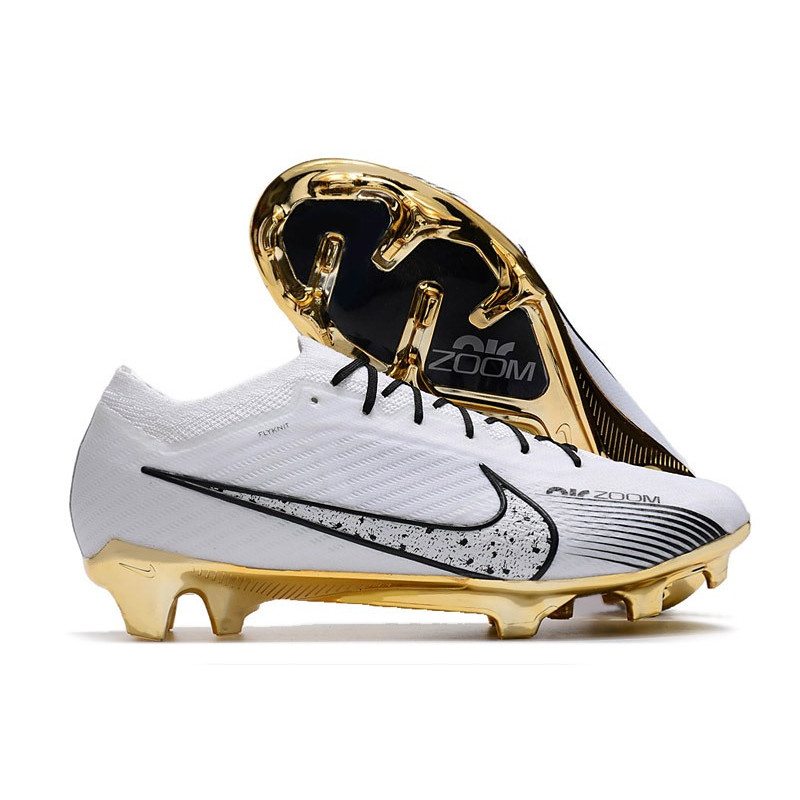 Nike Air Zoom Mercurial Vapor 15 Elite FG Vit Guld för Herr 3 Billiga Fotbollsskor Nike Air Zoom Mercurial Vapor 15 Elite FG Vit Guld 3