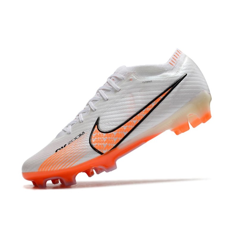 Nike Air Zoom Mercurial Vapor 15 Elite FG Vit Orange för Herr 8 Billiga Fotbollsskor Nike Air Zoom Mercurial Vapor 15 Elite FG Vit Orange 8