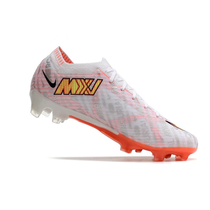 Nike Air Zoom Mercurial Vapor 15 Elite FG Vit Orange Gul för Herr 9 Billiga Fotbollsskor Nike Air Zoom Mercurial Vapor 15 Elite FG Vit Orange Gul 9