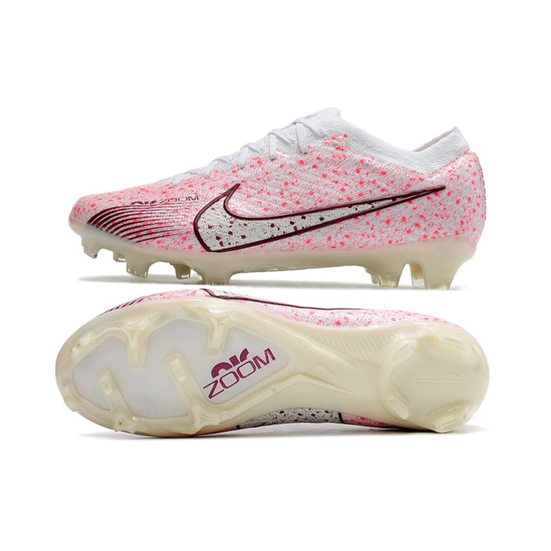 Nike Air Zoom Mercurial Vapor 15 Elite FG Vit Röd för Herr 5 Billiga Fotbollsskor Nike Air Zoom Mercurial Vapor 15 Elite FG Vit Röd 5