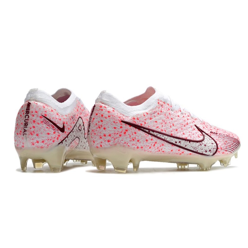 Nike Air Zoom Mercurial Vapor 15 Elite FG Vit Röd för Herr 6 Billiga Fotbollsskor Nike Air Zoom Mercurial Vapor 15 Elite FG Vit Röd 6