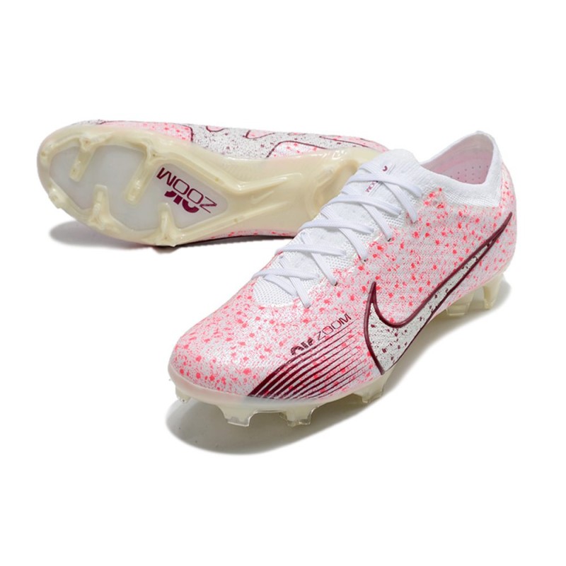 Nike Air Zoom Mercurial Vapor 15 Elite FG Vit Röd för Herr 7 Billiga Fotbollsskor Nike Air Zoom Mercurial Vapor 15 Elite FG Vit Röd 7