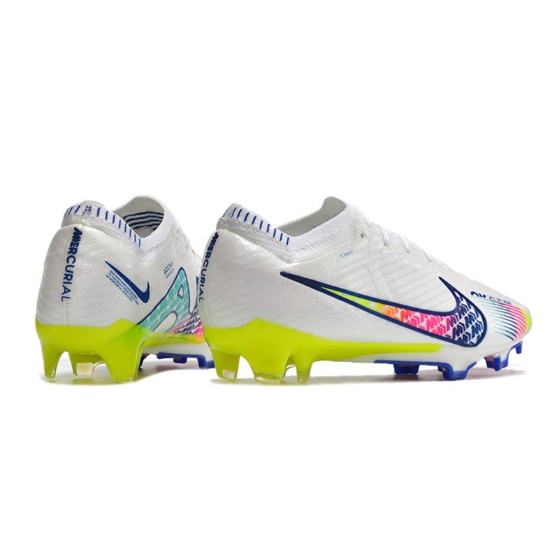 Nike Air Zoom Mercurial Vapor 15 Elite FG Vit Rosa Blå för Herr 6 Billiga Fotbollsskor Nike Air Zoom Mercurial Vapor 15 Elite FG Vit Rosa Blå 6