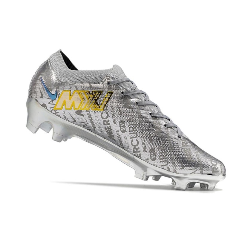 Nike Air Zoom Mercurial Vapor 15 Elite XXV FG Silver Guld för Herr 9 Billiga Fotbollsskor Nike Air Zoom Mercurial Vapor 15 Elite XXV FG Silver Guld 9