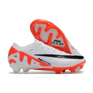 Nike Air Zoom Mercurial Vapor 15 Elite XXV FG Vit Röd Svart för Herr Billiga Fotbollsskor Nike Air Zoom Mercurial Vapor 15 Elite XXV FG Vit Röd Svart