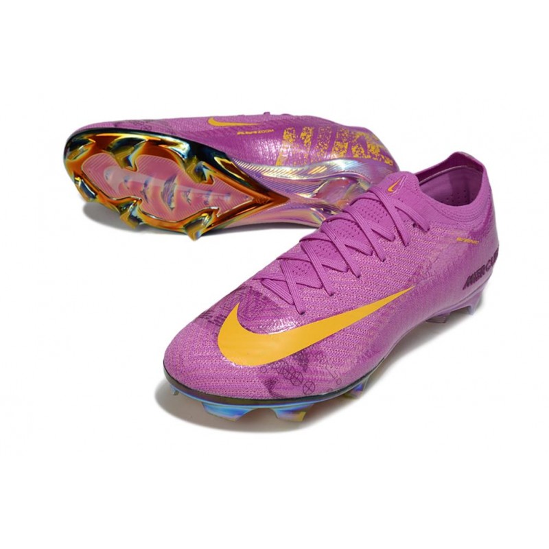 Nike Air Zoom Mercurial Vapor 16 Elite FG Lila Gul för Herr 7 Billiga Fotbollsskor Nike Air Zoom Mercurial Vapor 16 Elite FG Lila Gul 7