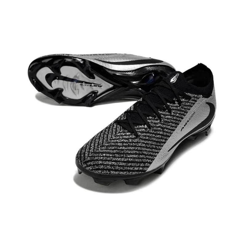 Nike Air Zoom Mercurial Vapor 16 Elite FG Nero Argento för Herr 7 Billiga Fotbollsskor Nike Air Zoom Mercurial Vapor 16 Elite FG Nero Argento 7