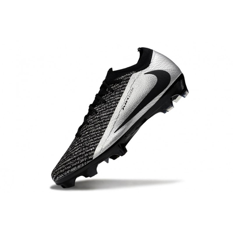 Nike Air Zoom Mercurial Vapor 16 Elite FG Nero Argento för Herr 8 Billiga Fotbollsskor Nike Air Zoom Mercurial Vapor 16 Elite FG Nero Argento 8