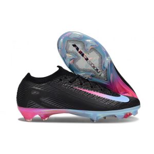 Nike Air Zoom Mercurial Vapor 16 Elite FG Svart Rosa Blå för Herr Billiga Fotbollsskor Nike Air Zoom Mercurial Vapor 16 Elite FG Svart Rosa Blå