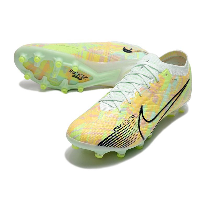 Nike Air Zoom Mercurial Vapor XV Elite AG-Pro Bonded – Grön Blå Orange för Herr 8 Billiga Fotbollsskor Nike Air Zoom Mercurial Vapor XV Elite AG-Pro Bonded – Grön Blå Orange 8