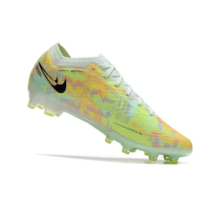 Nike Air Zoom Mercurial Vapor XV Elite AG-Pro Bonded – Grön Blå Orange för Herr 10 Billiga Fotbollsskor Nike Air Zoom Mercurial Vapor XV Elite AG-Pro Bonded – Grön Blå Orange 10