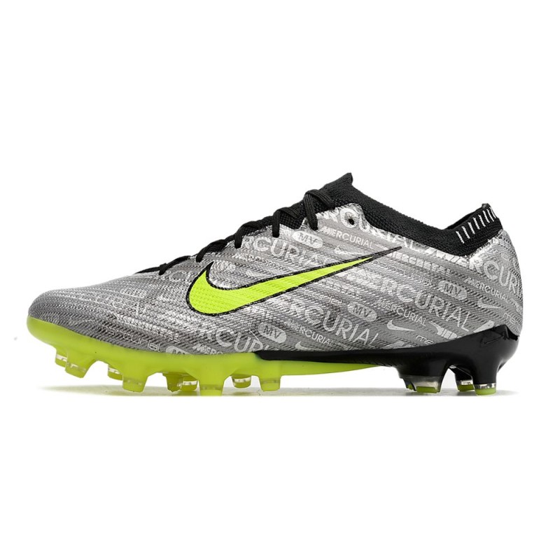 Nike Air Zoom Mercurial Vapor XV Elite AG-Pro Grå Gul för Herr 4 Billiga Fotbollsskor Nike Air Zoom Mercurial Vapor XV Elite AG-Pro Grå Gul 4
