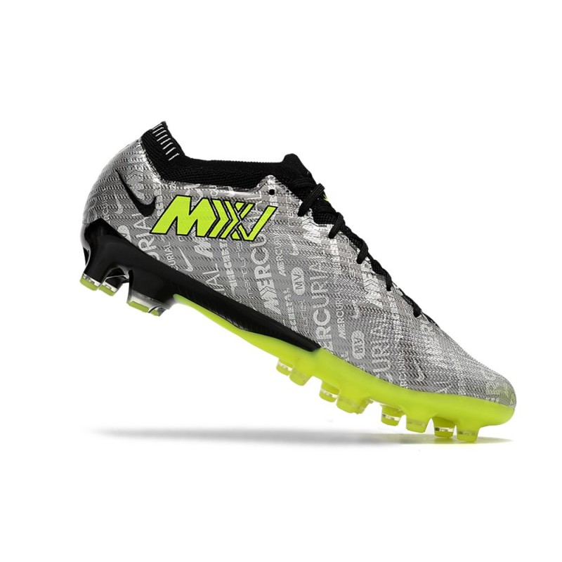 Nike Air Zoom Mercurial Vapor XV Elite AG-Pro Grå Gul för Herr 9 Billiga Fotbollsskor Nike Air Zoom Mercurial Vapor XV Elite AG-Pro Grå Gul 9