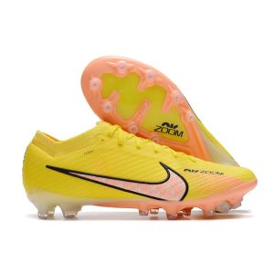 Nike Air Zoom Mercurial Vapor XV Elite AG-Pro Lucent – Gul Rosa Svart för Herr Billiga Fotbollsskor Nike Air Zoom Mercurial Vapor XV Elite AG-Pro Lucent – Gul Rosa Svart