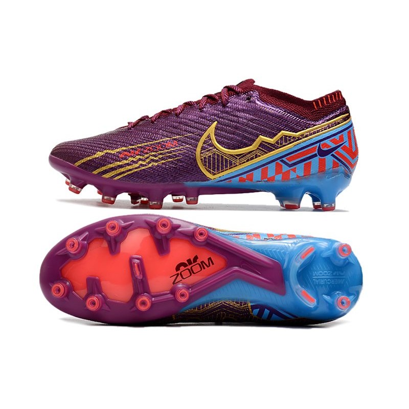 Nike Air Zoom Mercurial Vapor XV Elite AG-Pro Mbappé Personal Edition – Röd Guld för Herr 5 Billiga Fotbollsskor Nike Air Zoom Mercurial Vapor XV Elite AG-Pro Mbappé Personal Edition – Röd Guld 5
