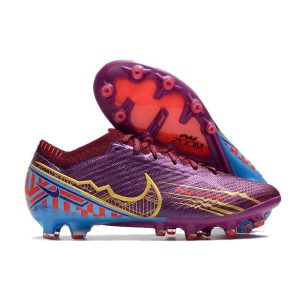 Nike Air Zoom Mercurial Vapor XV Elite AG-Pro Mbappé Personal Edition – Röd Guld för Herr Billiga Fotbollsskor Nike Air Zoom Mercurial Vapor XV Elite AG-Pro Mbappé Personal Edition – Röd Guld