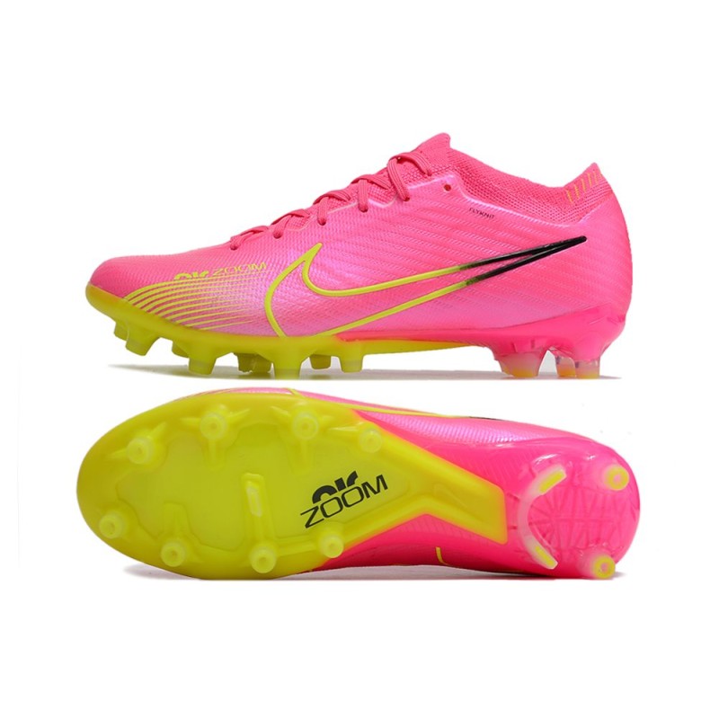 Nike Air Zoom Mercurial Vapor XV Elite AG-Pro Rosa Gul för Herr 5 Billiga Fotbollsskor Nike Air Zoom Mercurial Vapor XV Elite AG-Pro Rosa Gul 5