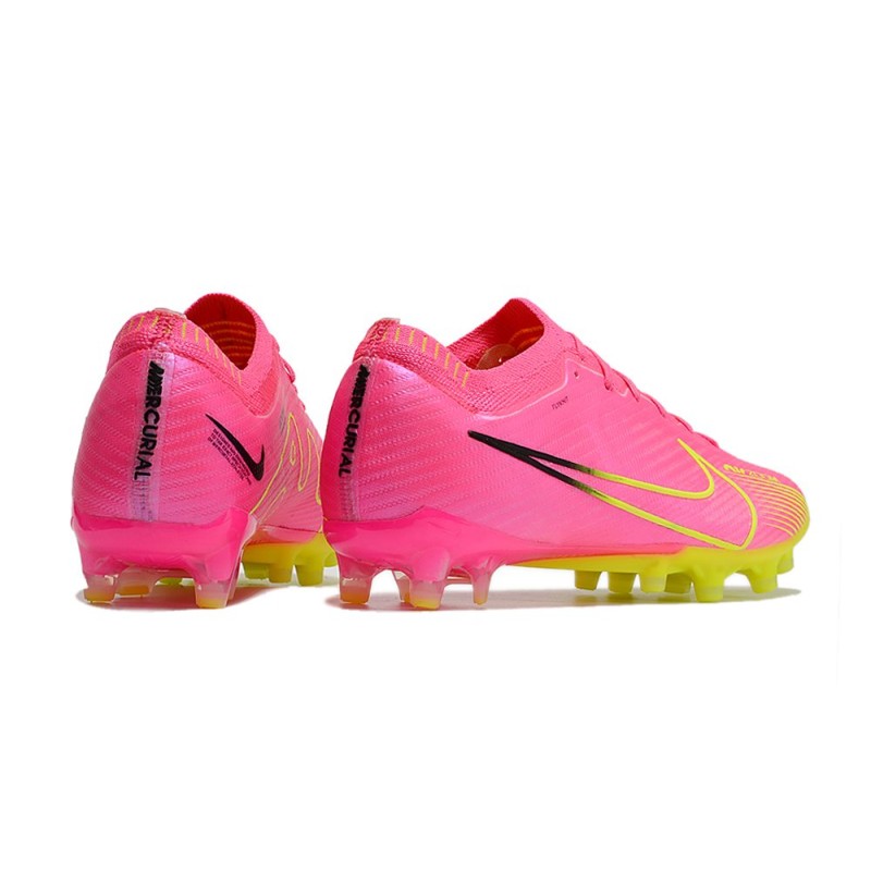 Nike Air Zoom Mercurial Vapor XV Elite AG-Pro Rosa Gul för Herr 6 Billiga Fotbollsskor Nike Air Zoom Mercurial Vapor XV Elite AG-Pro Rosa Gul 6